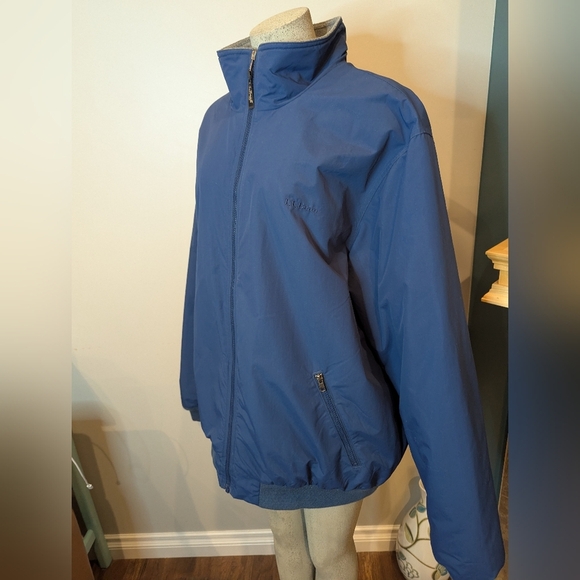 LL Bean Warm Up Jacket Fleece Lined, Water & Wind Resistant. XXL Tall - Picture 9 of 17